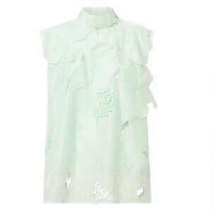 Oroton Green Lace Top